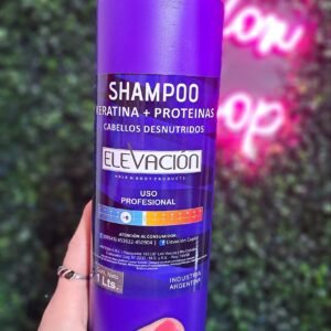 Shampoo keratina + proteína 
Envase con bomba x 1 litro